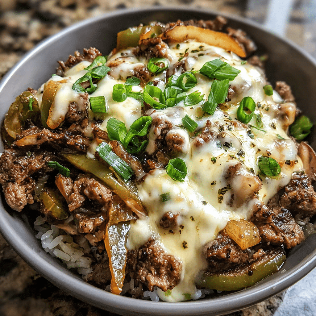 Philly Cheesesteak Bowls