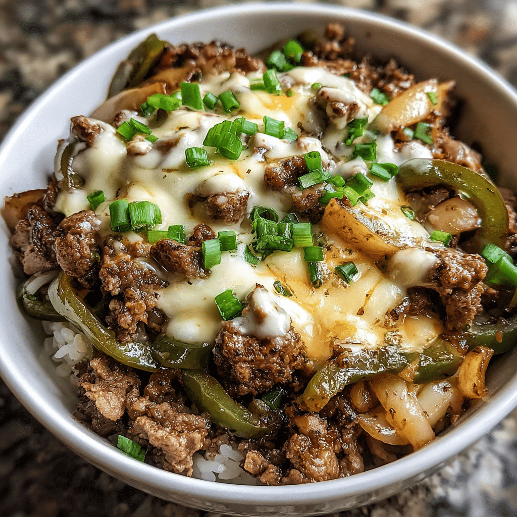 Philly Cheesesteak Bowls