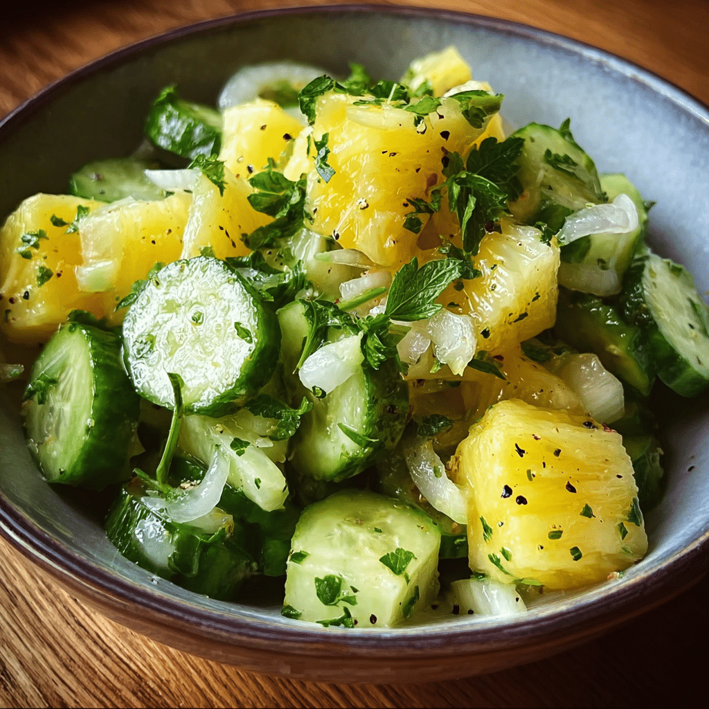 Pineapple Cucumber Salad
