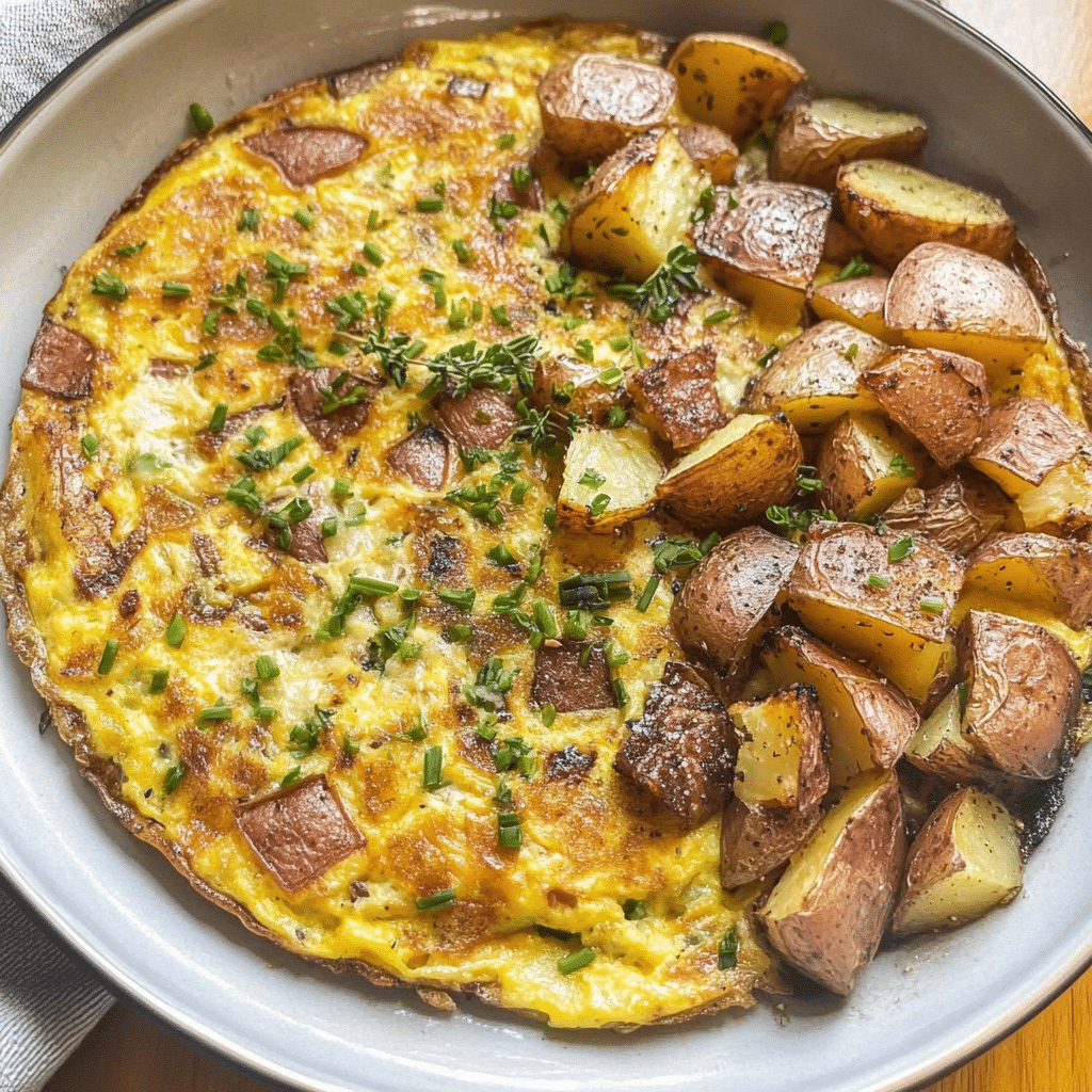 Rustic Country Omelette with Potatoes
