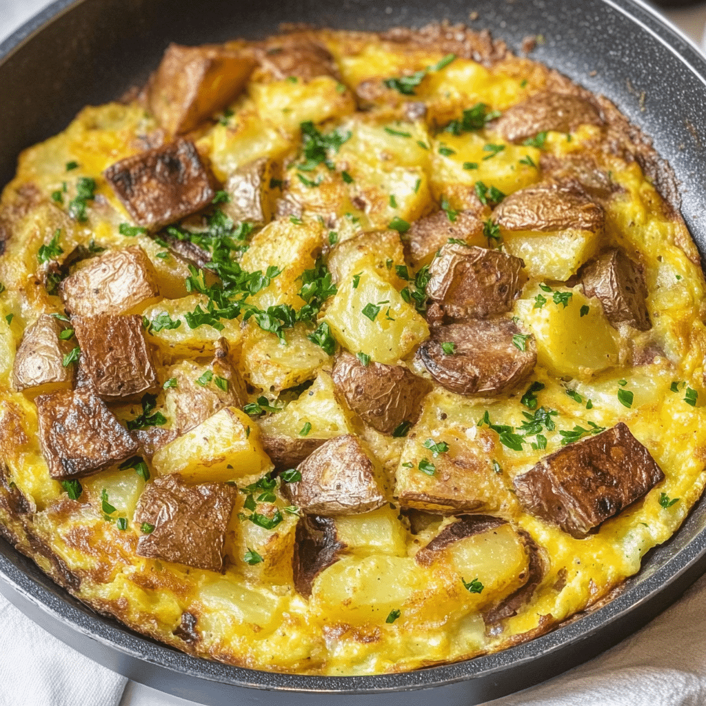 Rustic Country Omelette with Potatoes
