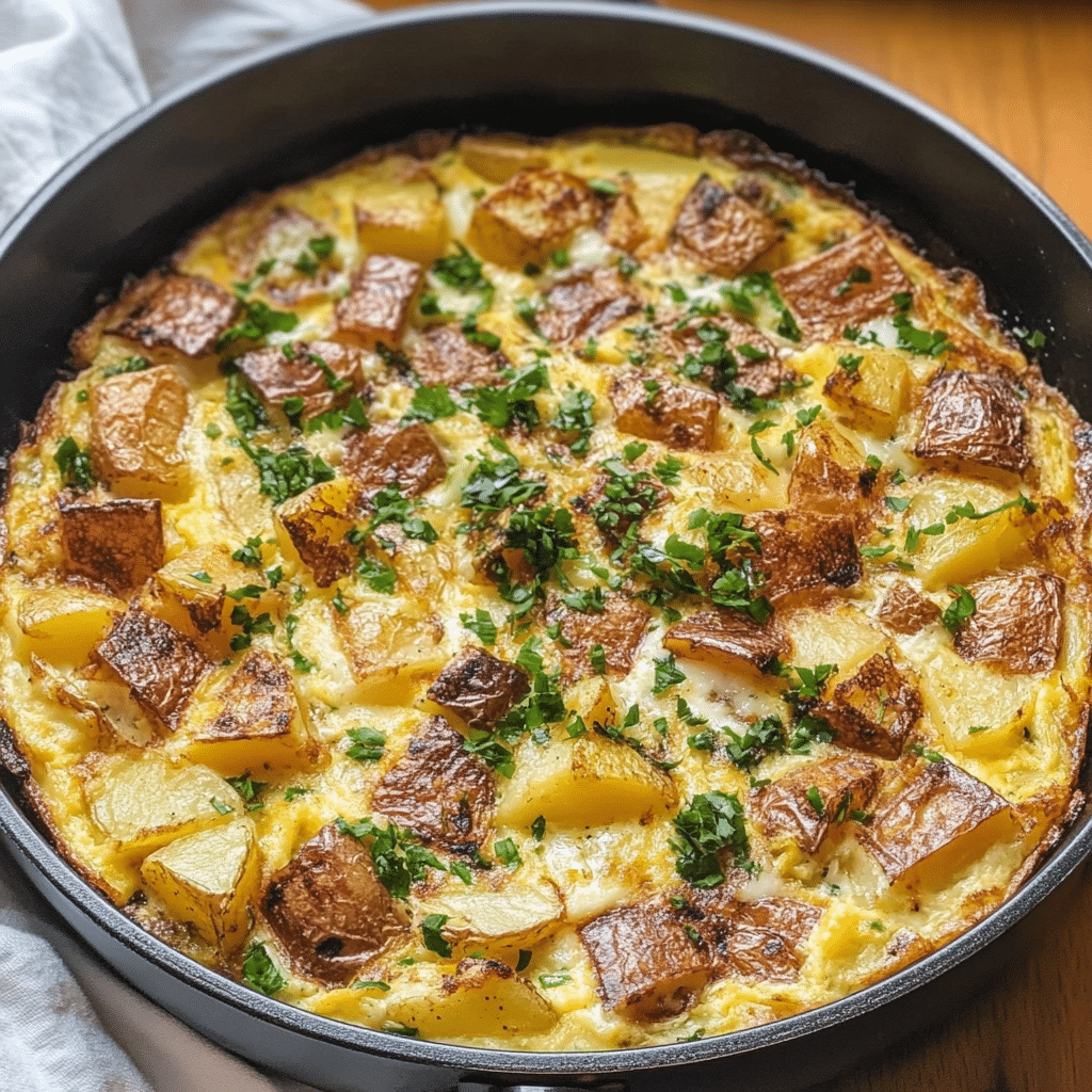 Rustic Country Omelette with Potatoes