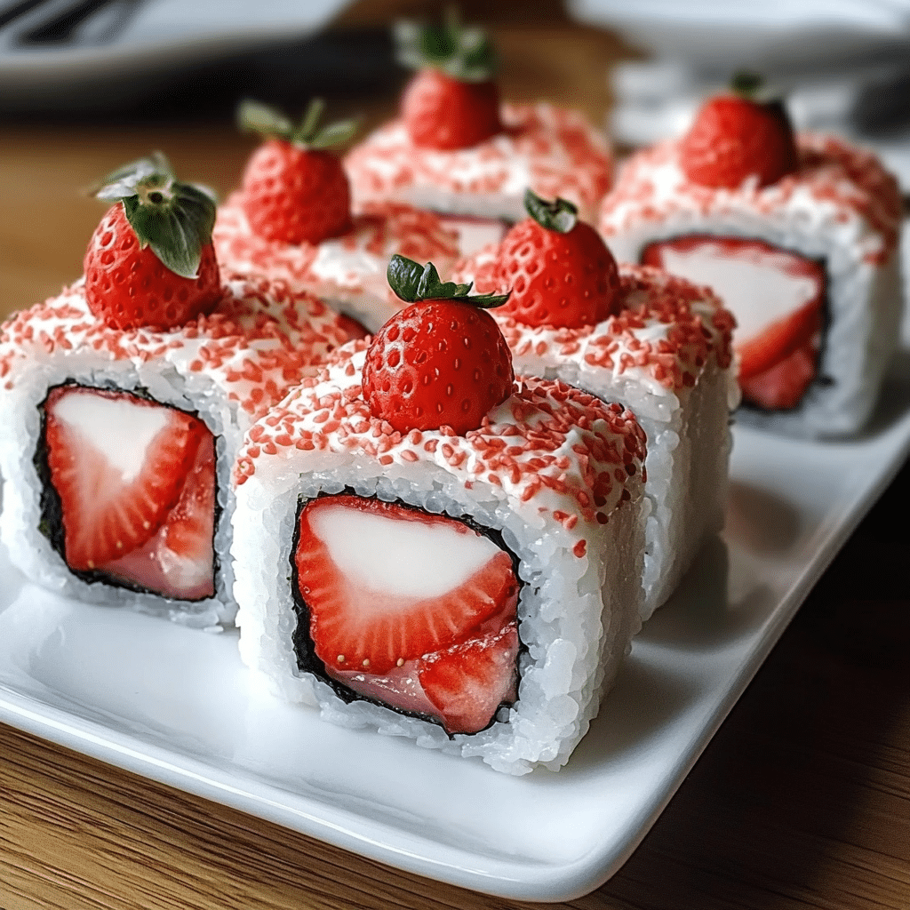 Strawberry Shortcake Sushi