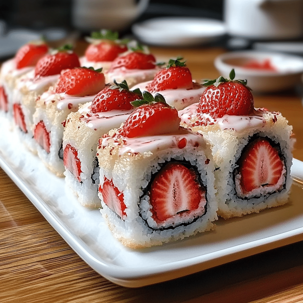 Strawberry Shortcake Sushi