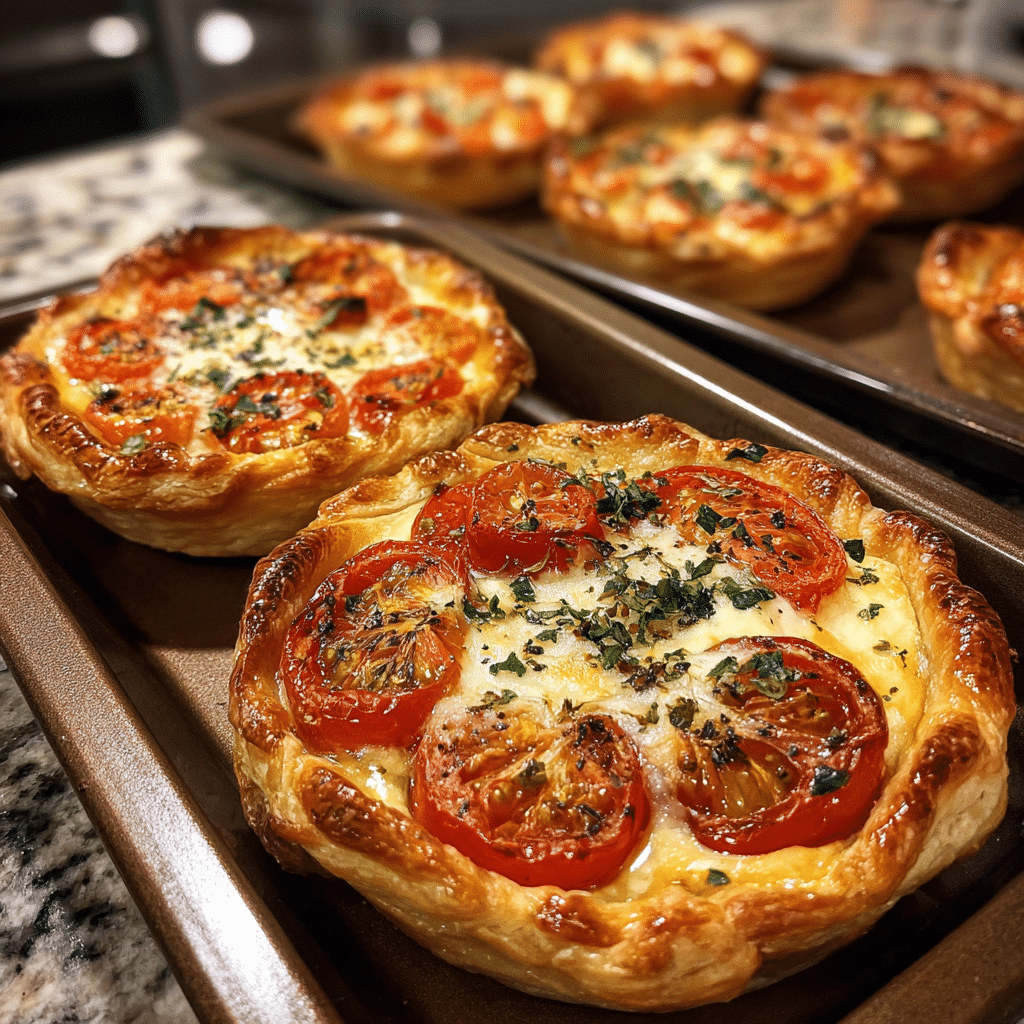 Tomato Tarts with Puff Pastry