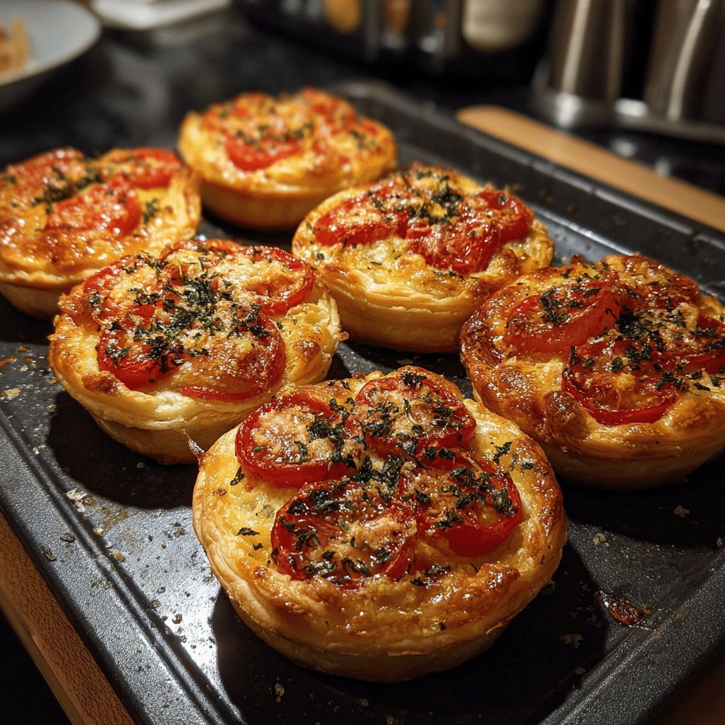 Tomato Tarts with Puff Pastry
