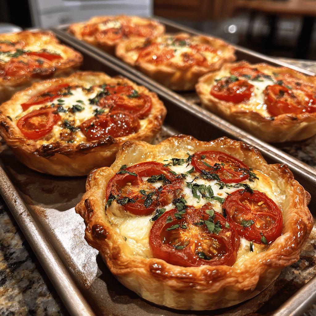 Tomato Tarts with Puff Pastry