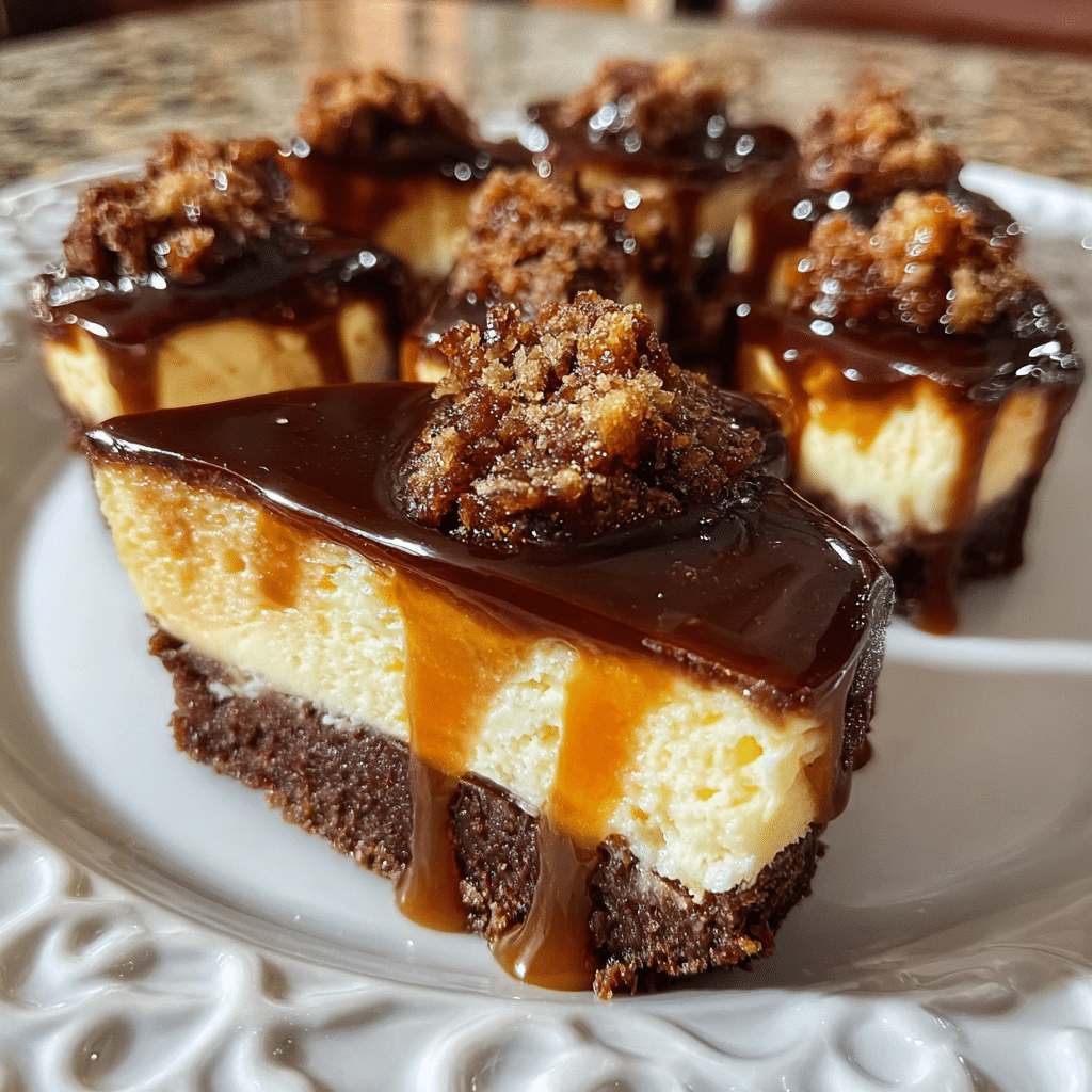 chocolate caramel cheesecake