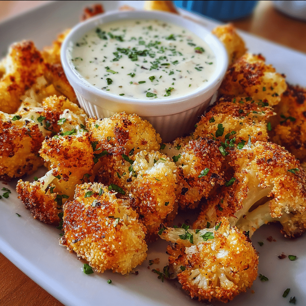 crispy baked cauliflower bites