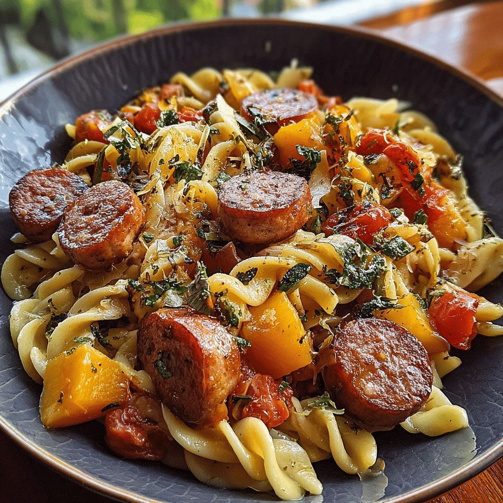 Autumn Sausage Pasta