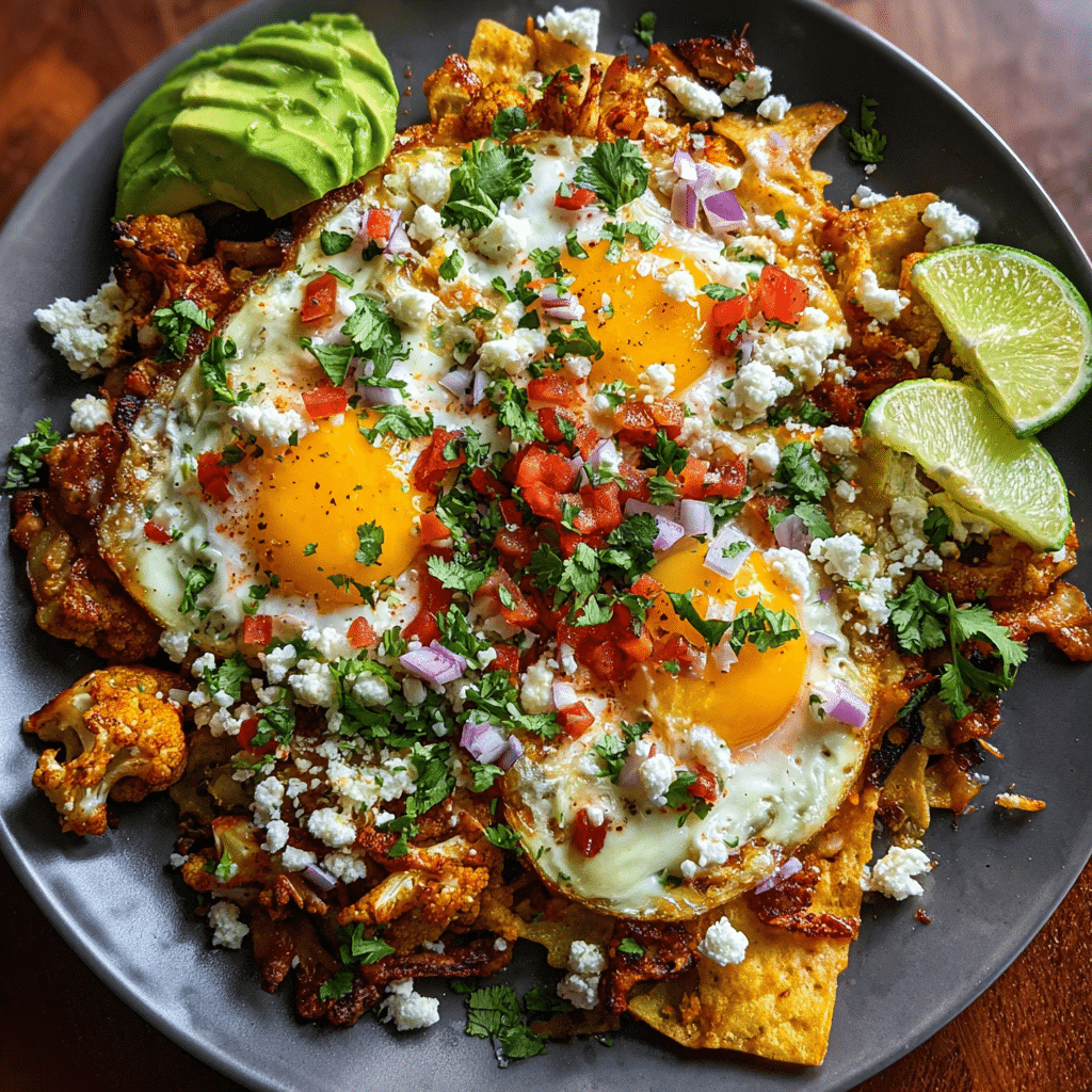 Cauliflower Chilaquiles