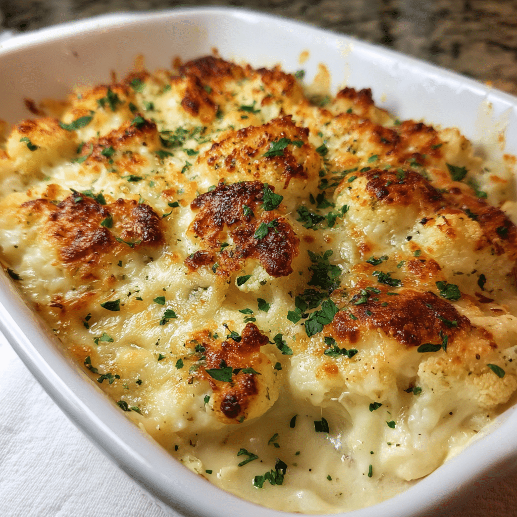 Cheesy Cauliflower Gratin