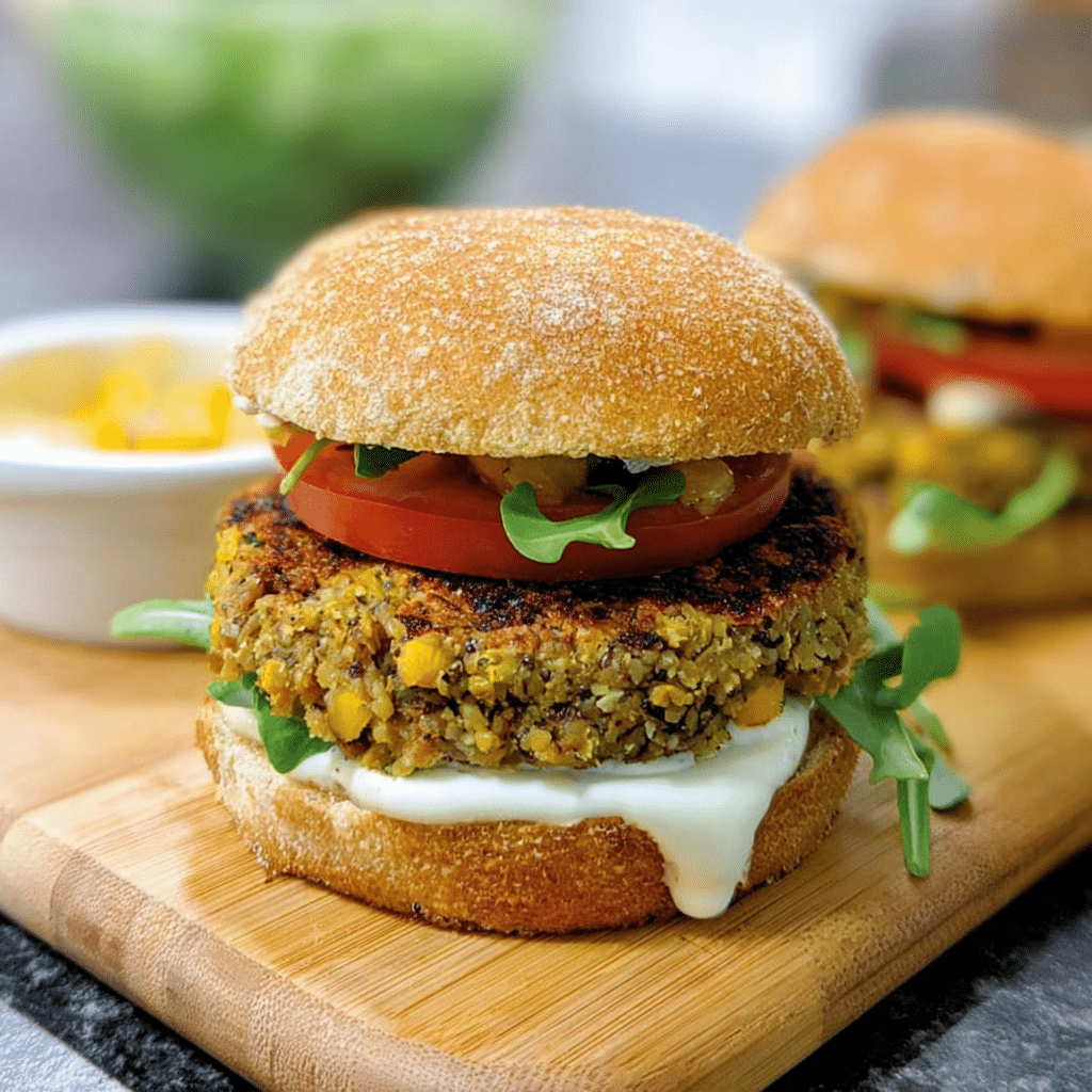 Chickpea and Mushroom Burgers