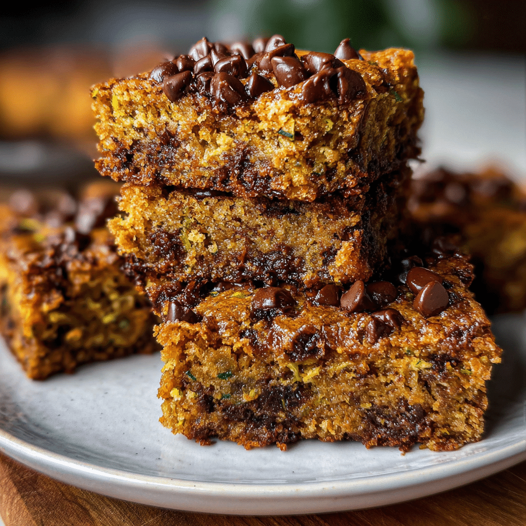 Chocolate Chip Zucchini Bars