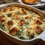 Creamy Spinach Artichoke Chicken Bake