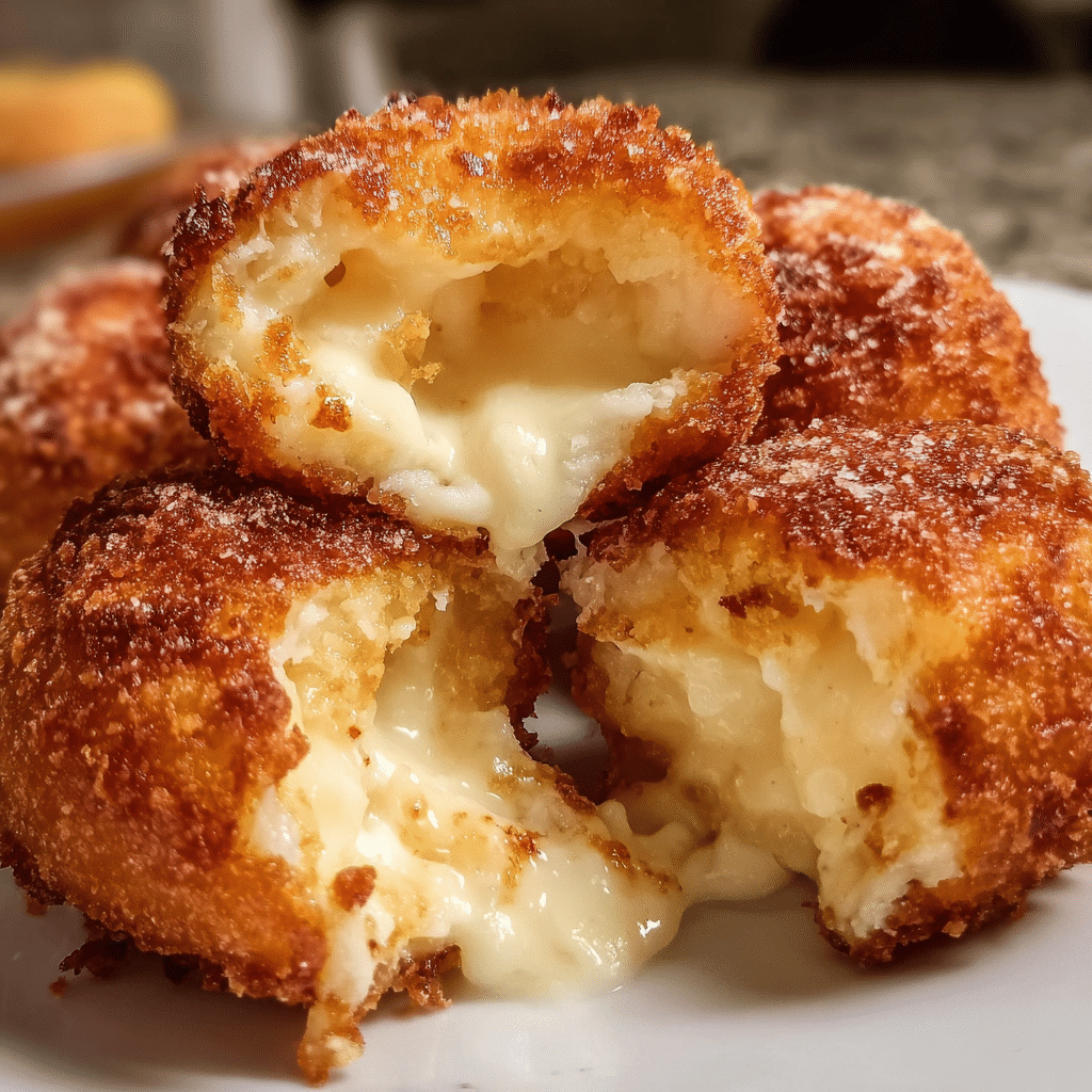Deep-fried cheesecake