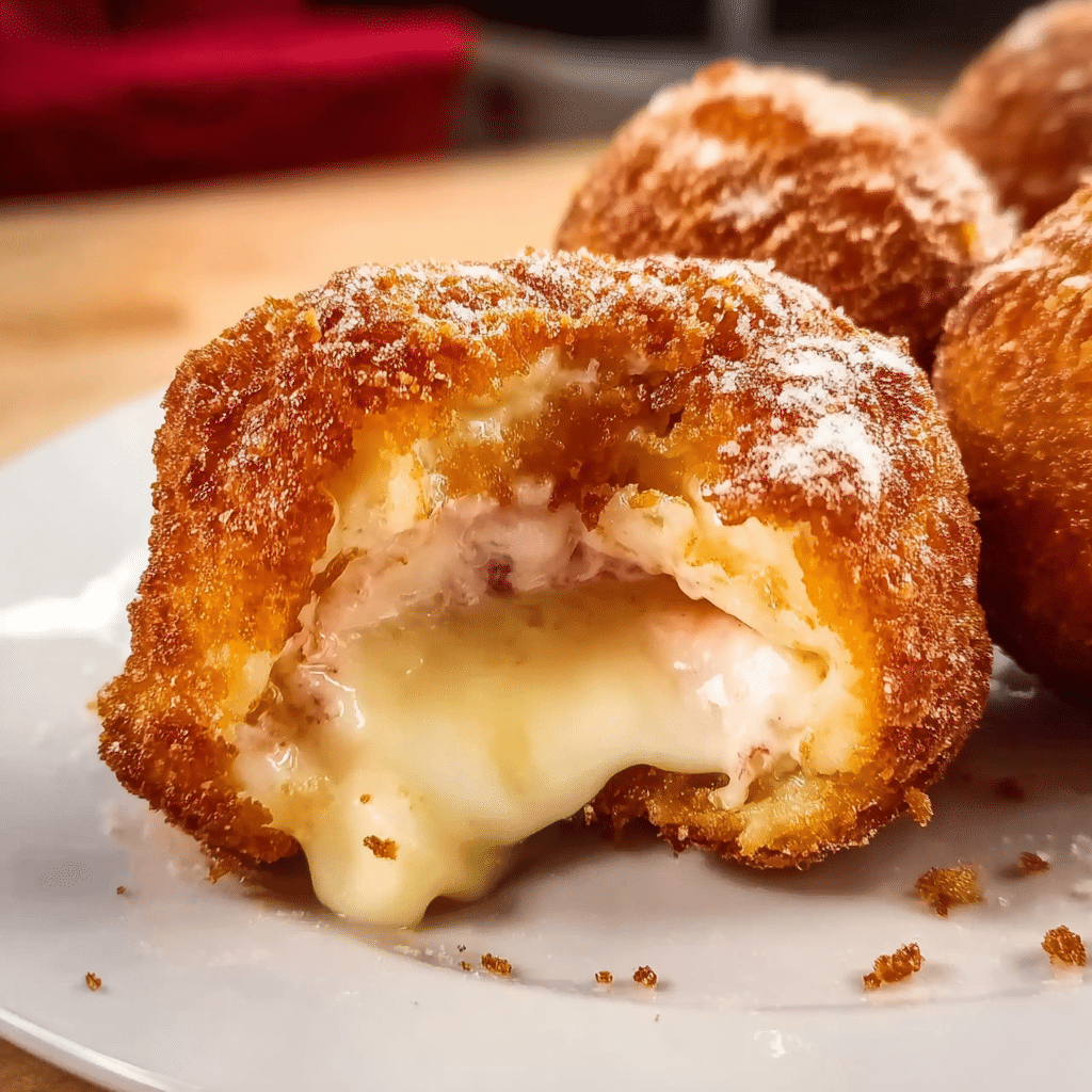 Deep-fried cheesecake