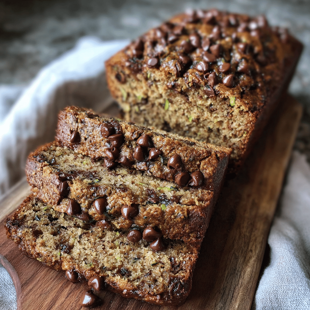 Grain-Free Zucchini Chocolate Chip Banana Bread