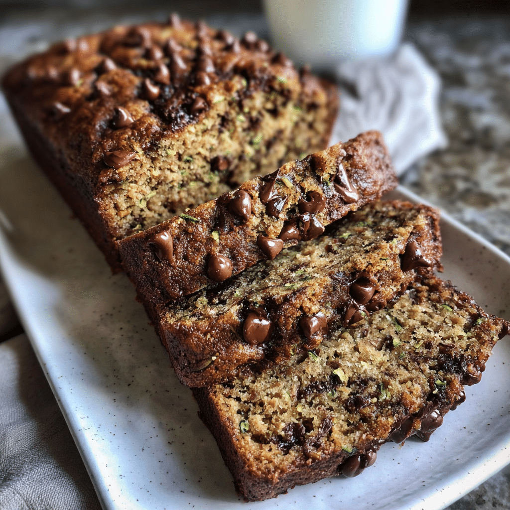 Grain-Free Zucchini Chocolate Chip Banana Bread