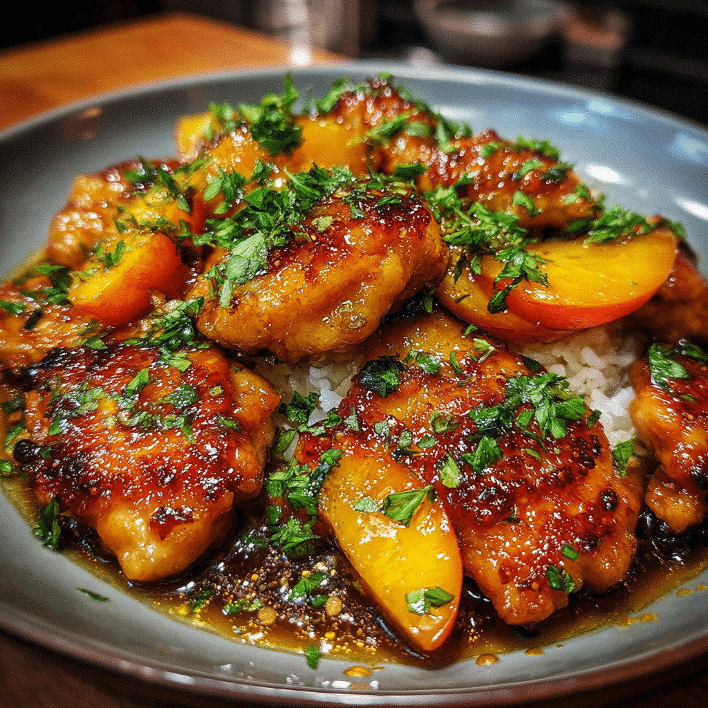 Honey Butter Peach Chicken