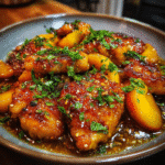 Honey Butter Peach Chicken