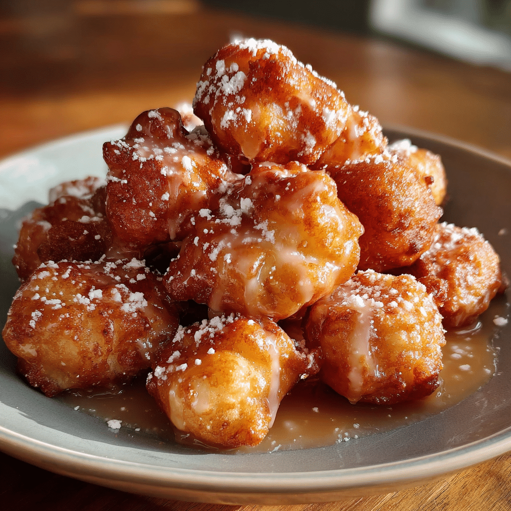 Mini Cinnamon Apple Fritters