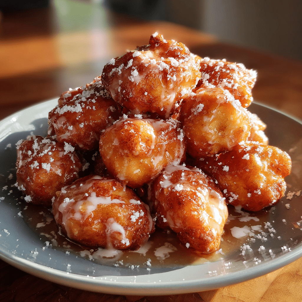 Mini Cinnamon Apple Fritters