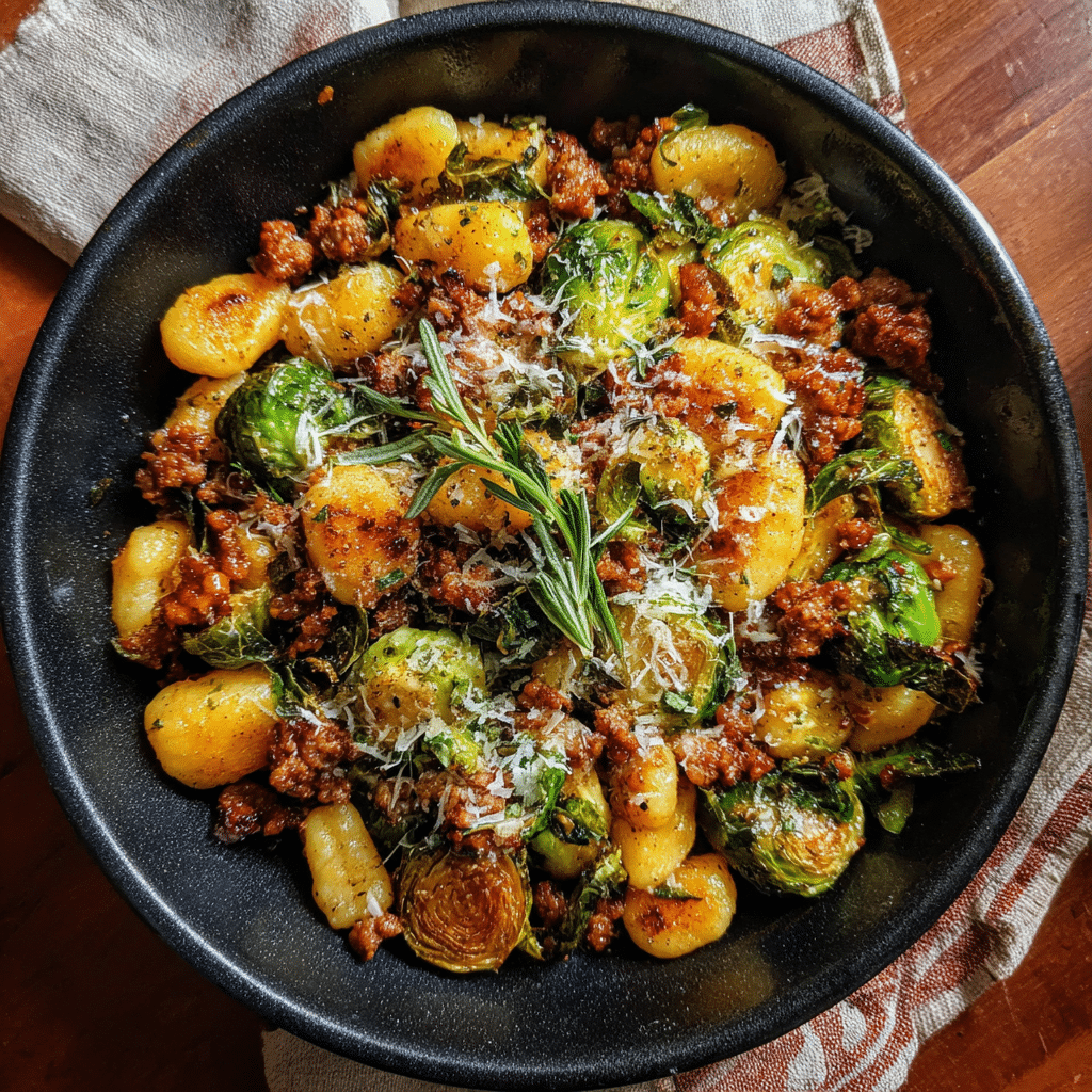 One Pan Crispy Gnocchi