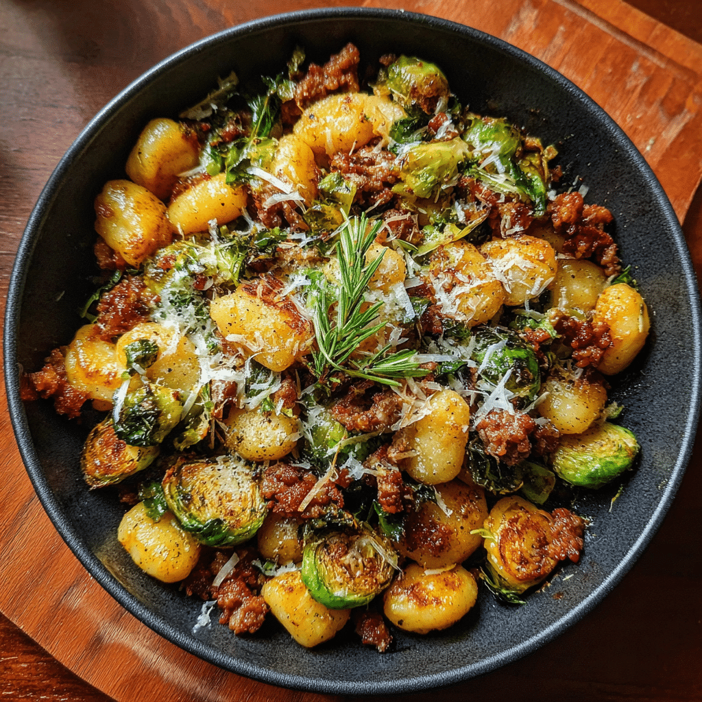 One Pan Crispy Gnocchi