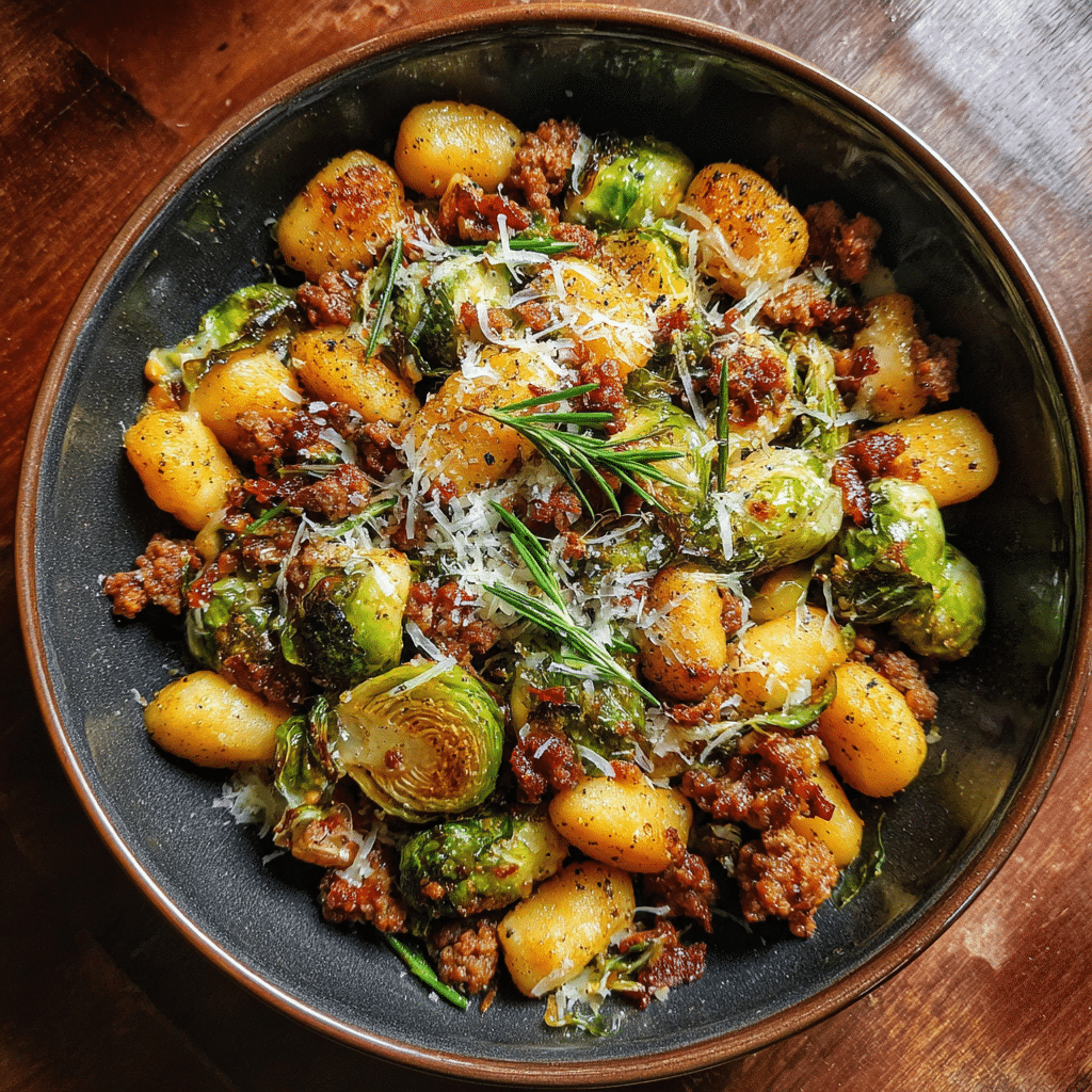 One Pan Crispy Gnocchi
