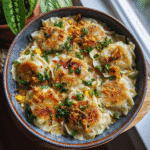 One Pan Sweet Corn Coconut Dumplings