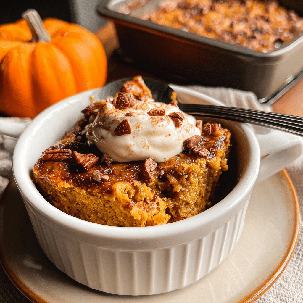 Pumpkin Spice Baked Oats