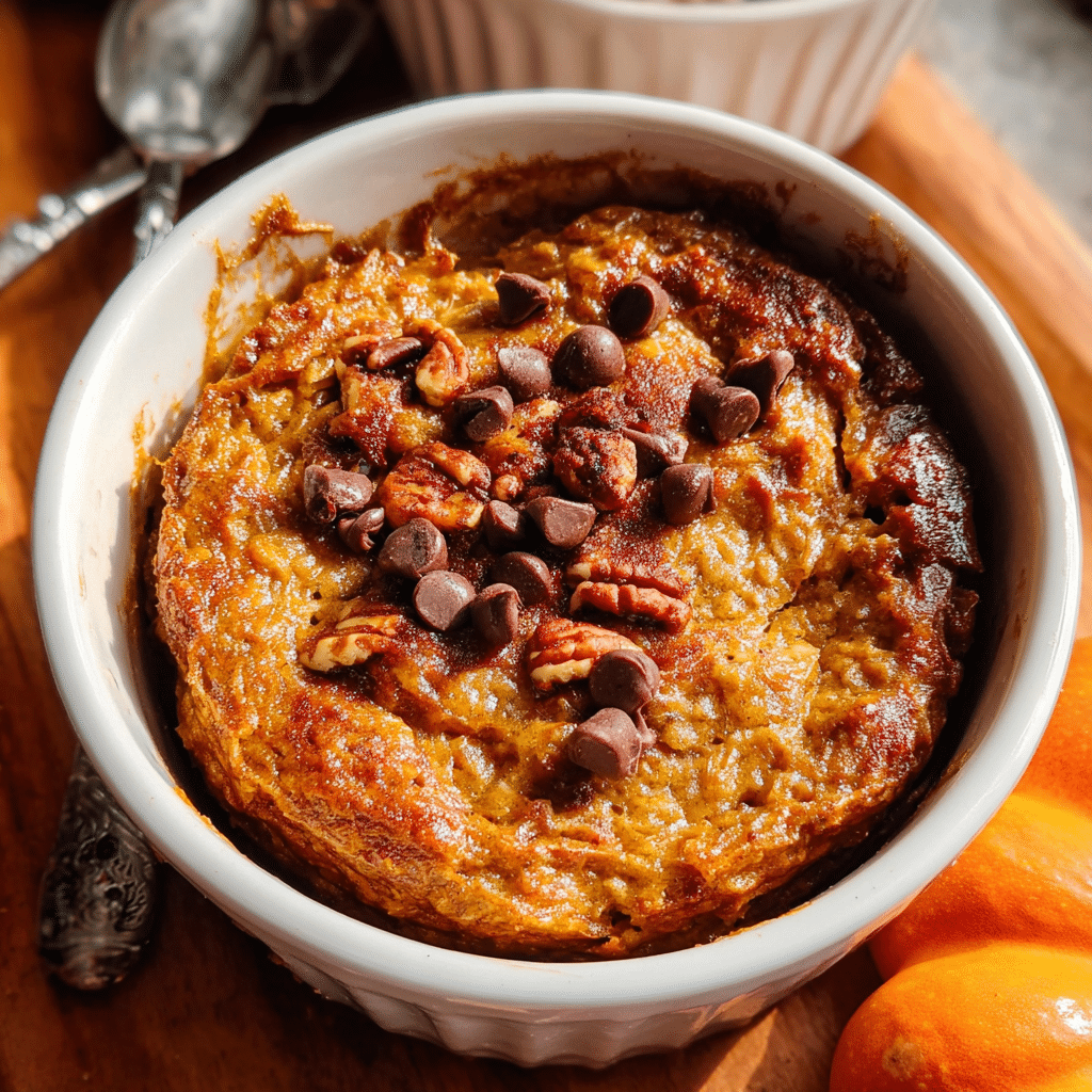 Pumpkin Spice Baked Oats
