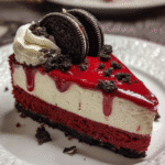 Red Velvet Oreo Cheesecake