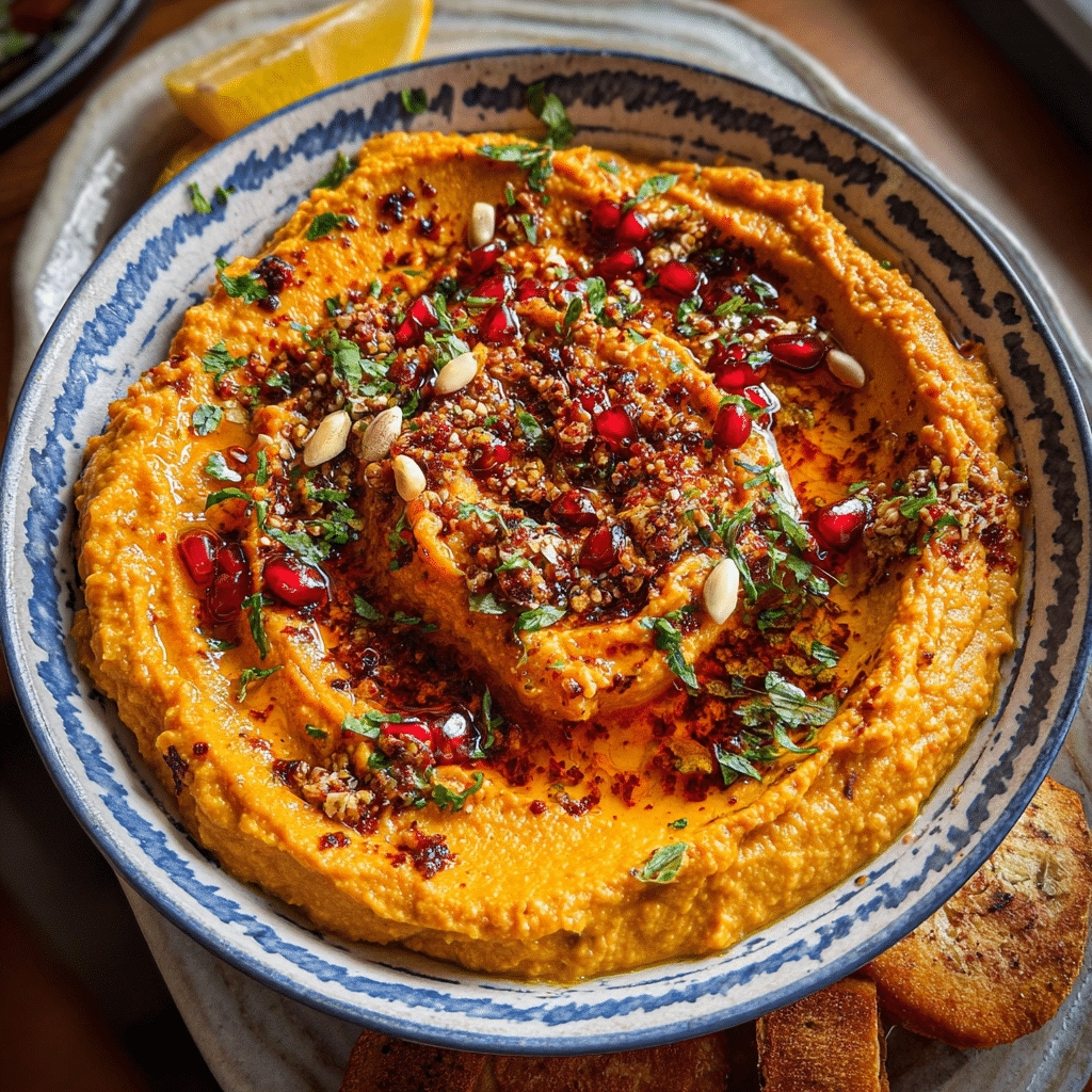Roasted Butternut Squash Harissa Hummus