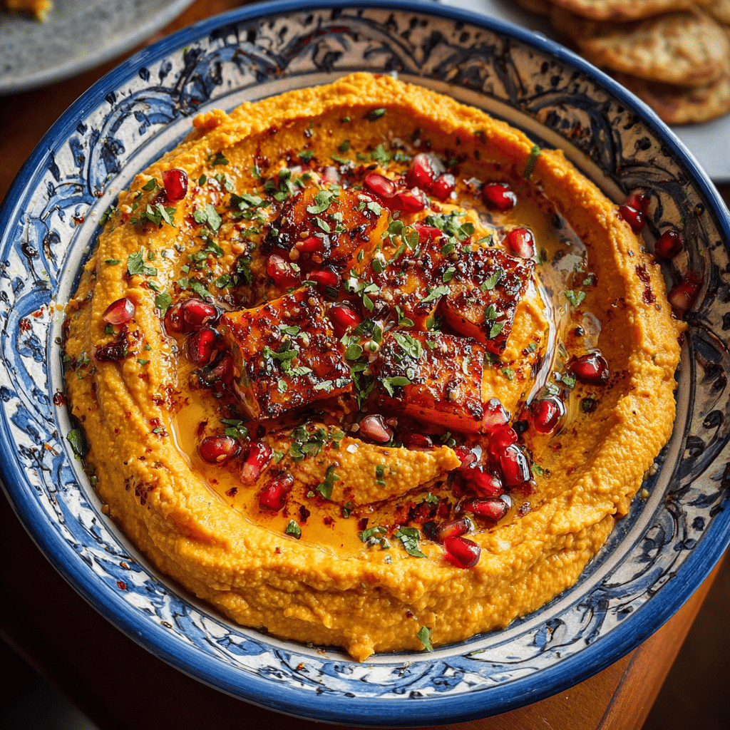 Roasted Butternut Squash Harissa Hummus
