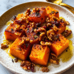 Roasted Butternut Squash with Candied Walnuts