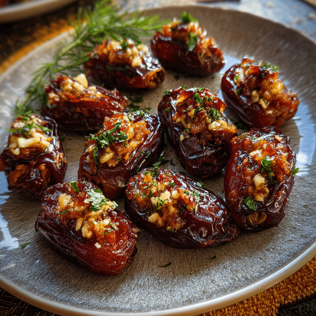 Roasted Stuffed Dates