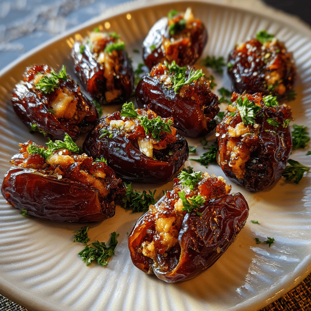 Roasted Stuffed Dates
