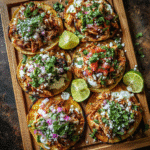 Sheet Pan Chicken Tostadas