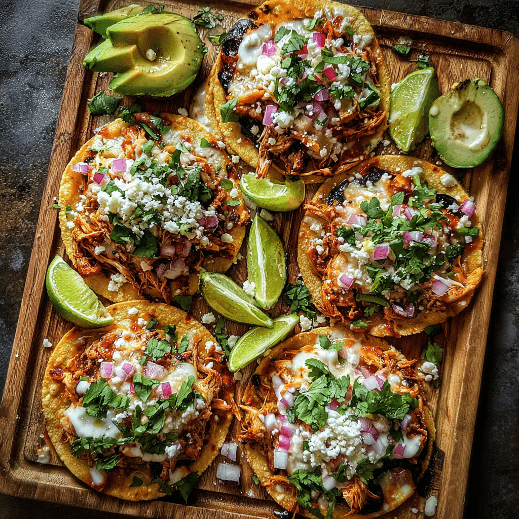 Sheet Pan Chicken Tostadas