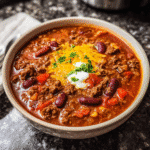 Stovetop Ground Beef Chili