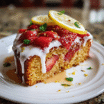 Strawberry-Lemon Cardamom Brunch Cake