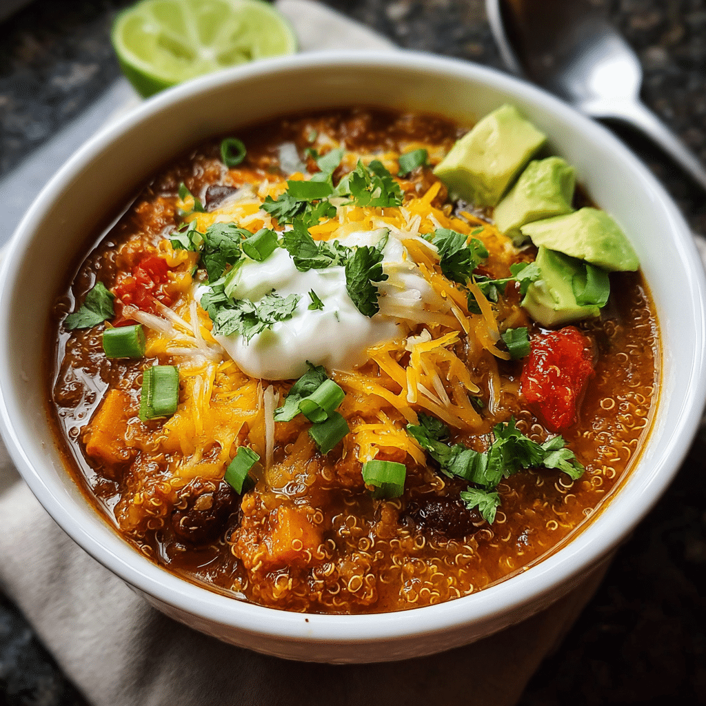 Tempeh Enchilada Quinoa Soup