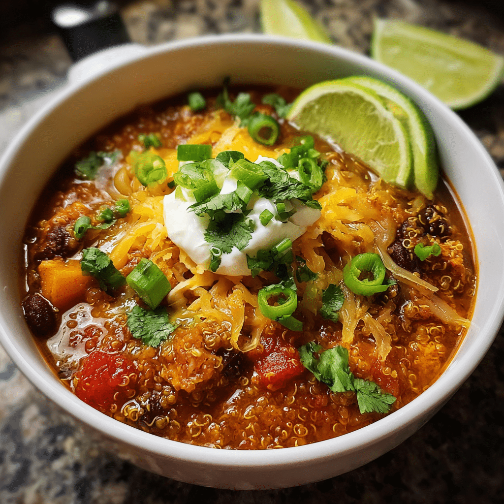 Tempeh Enchilada Quinoa Soup