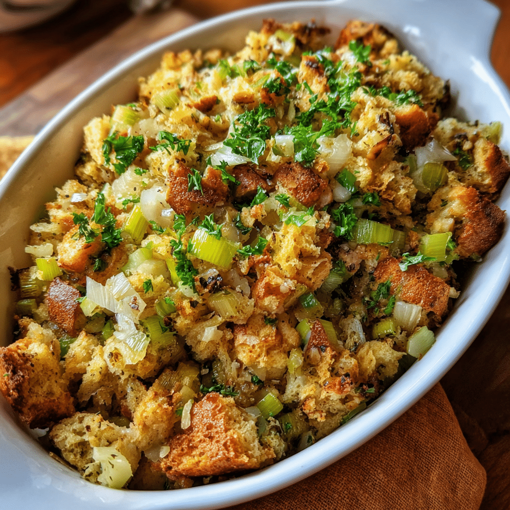 Whole Grain Apple-Celery Stuffing