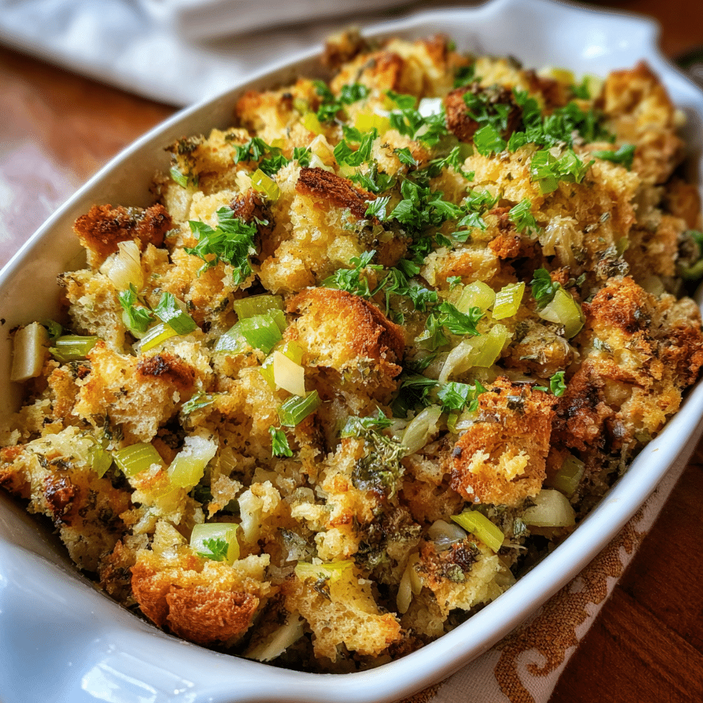 Whole Grain Apple-Celery Stuffing