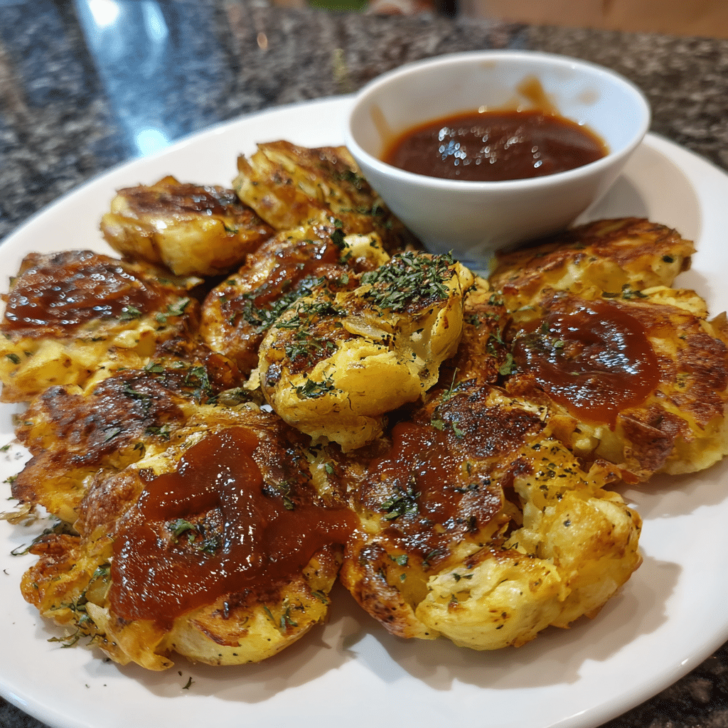 salt and vinegar smashed potatoes