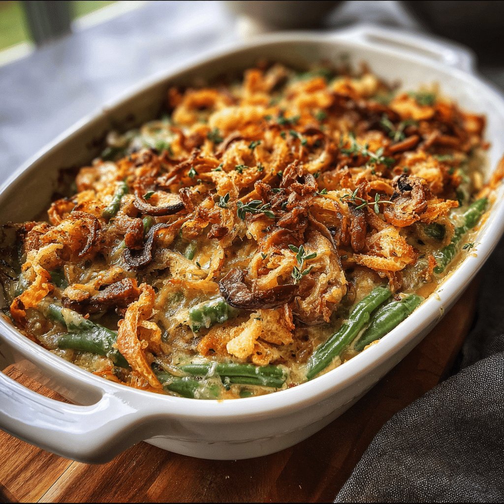 vegan green bean casserole