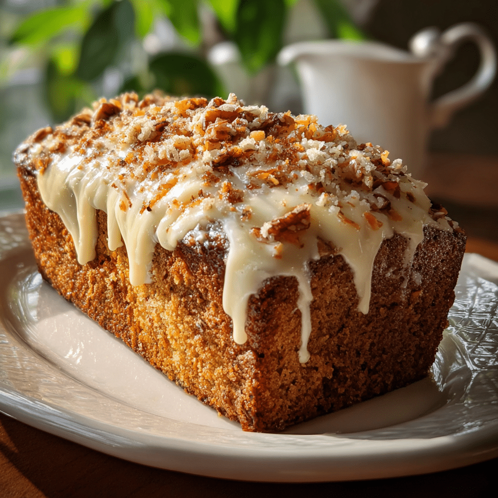Carrot Cake Cream Cheese Bread